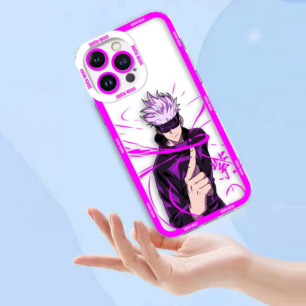 Jujutsu Kaisen Gojo's Sukuna Trasparente Cassa Del Telefono Per OPPO A98 A94 A92 A79 A78 A74 A60 A58 A57 A55 A53 A17 A16 A15 A9 A5 A3 A5X Caso