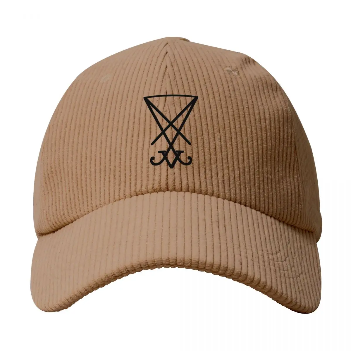 Sigil Church Of Satan Lucifer LaVey Hidden Devil Sigeal Sigil De Lucifer Czapki z daszkiem Bone Snapbacks Czarne czapki sportowe