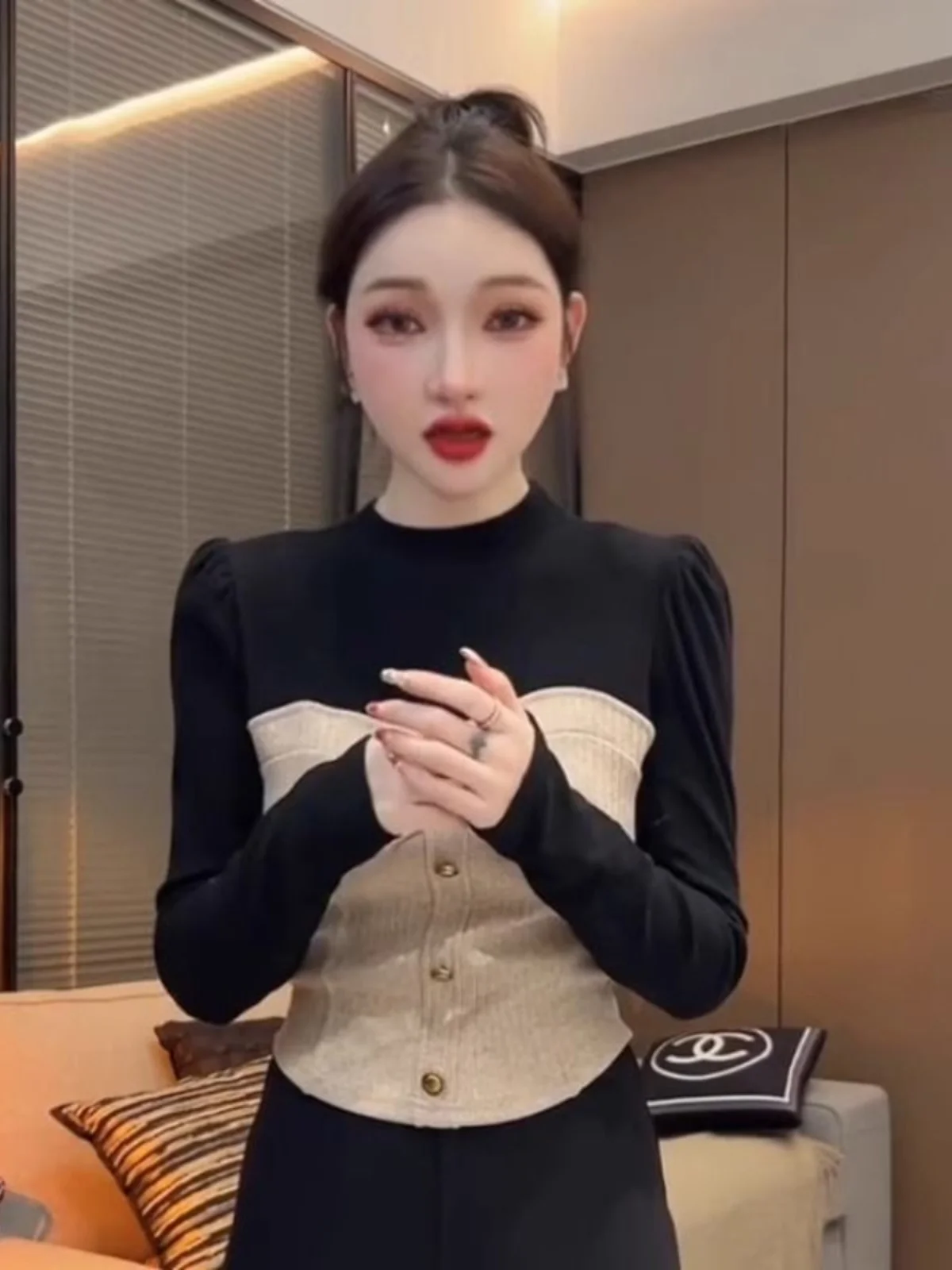 

Уникальная цветная футболка-лонгслив для женщин, модная базовая модель, облегающий крой, из полиэстера, осень-зима, новый дизайн