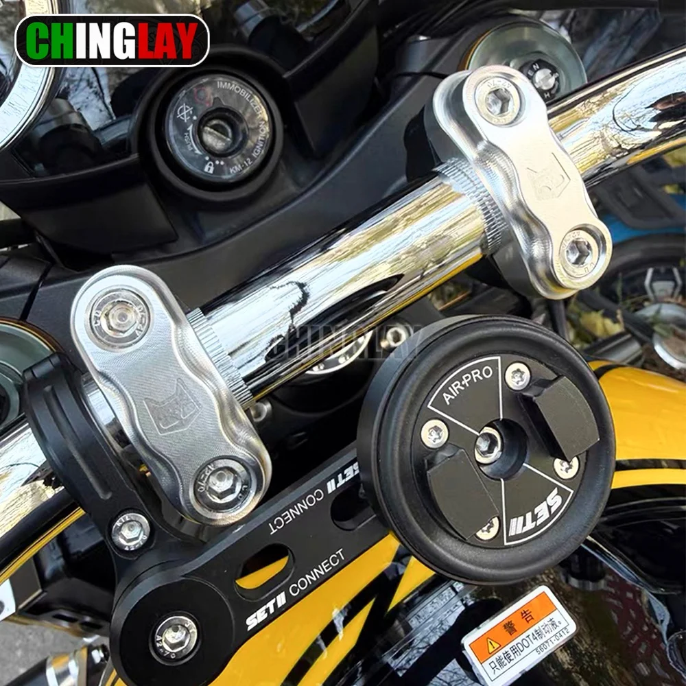 Motorcycle Handlebar upper bracket for Kawasaki Z900RS 2018-2026 Aluminum alloy Split type handlebar cover Stem clamp