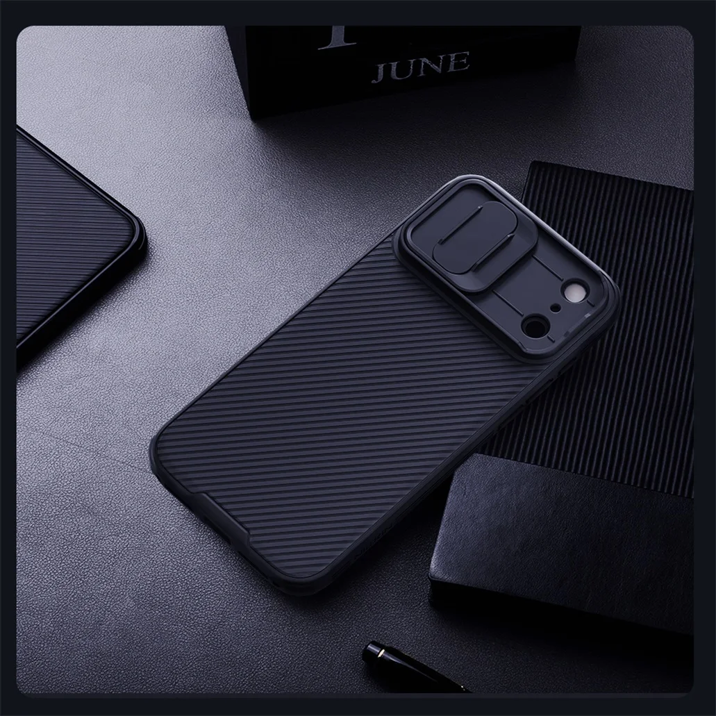 NILLKIN Etui CamShield Pro na iPhone 17 Pro Max / 17 Pro, odporne na wstrząsy, z osłoną prywatności i przesuwaną osłoną aparatu na iPhone 17 / Air — zdjęcie produktu 6