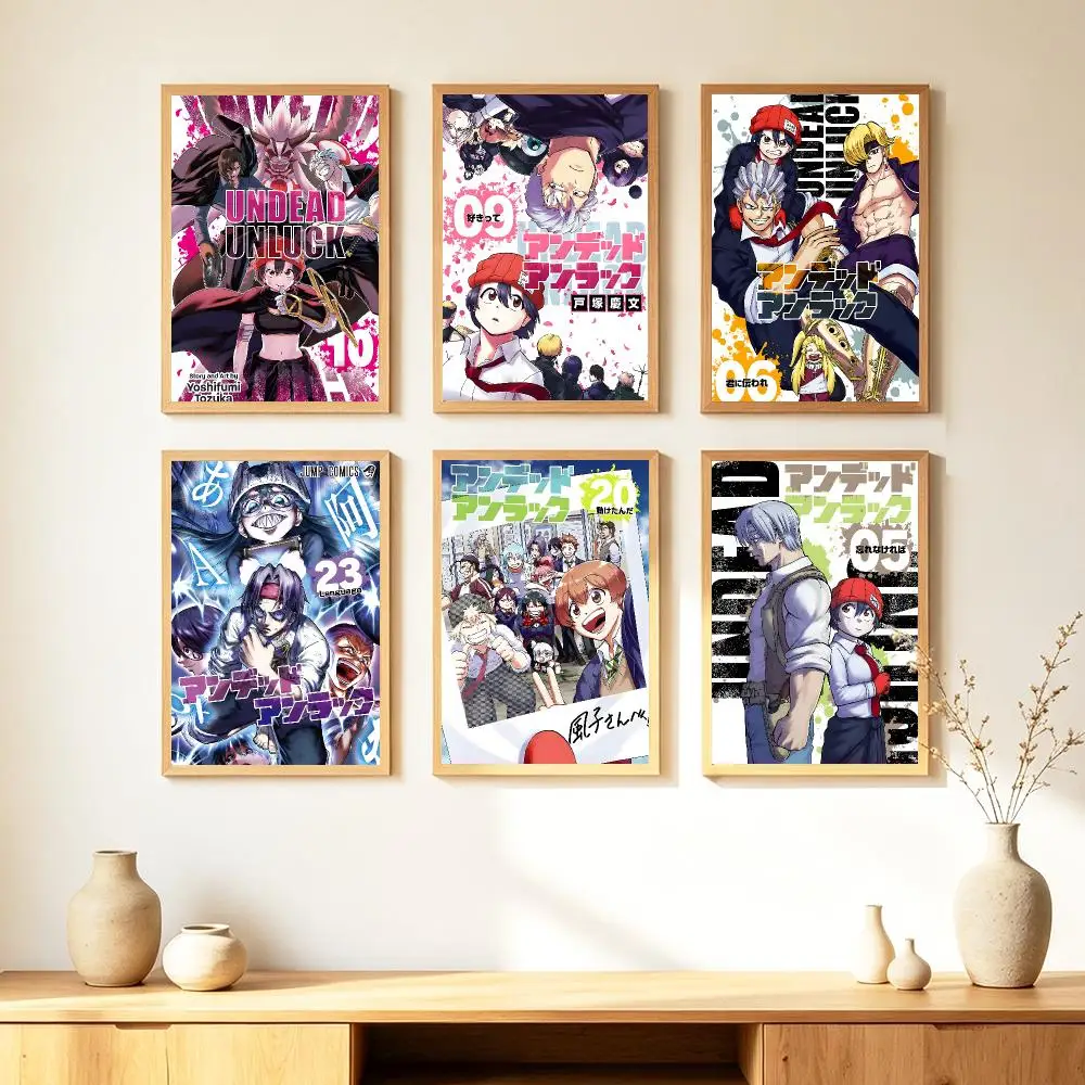 anime Undead Unluck Poster HD Poster Warm Home Decoration Suitable for Bedroom and Living Room Gifts Giving