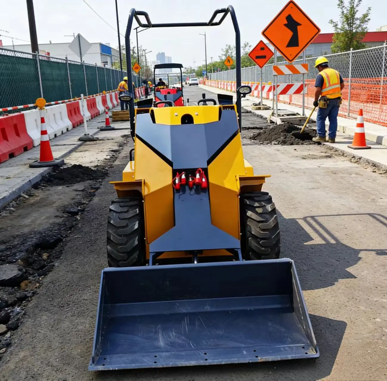 

Customized Mini Wheeled Skid Steer Loader Multi-Functional Zero-Turn Shovel, Municipal Garden Road Sweeping, Narrow Space Crushi