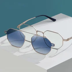COHK High Quality Magnetic Clip On Glasses Luxury Brand Design Polarized Sunglasses Men Women Anti Blue Light Eyewear UV400