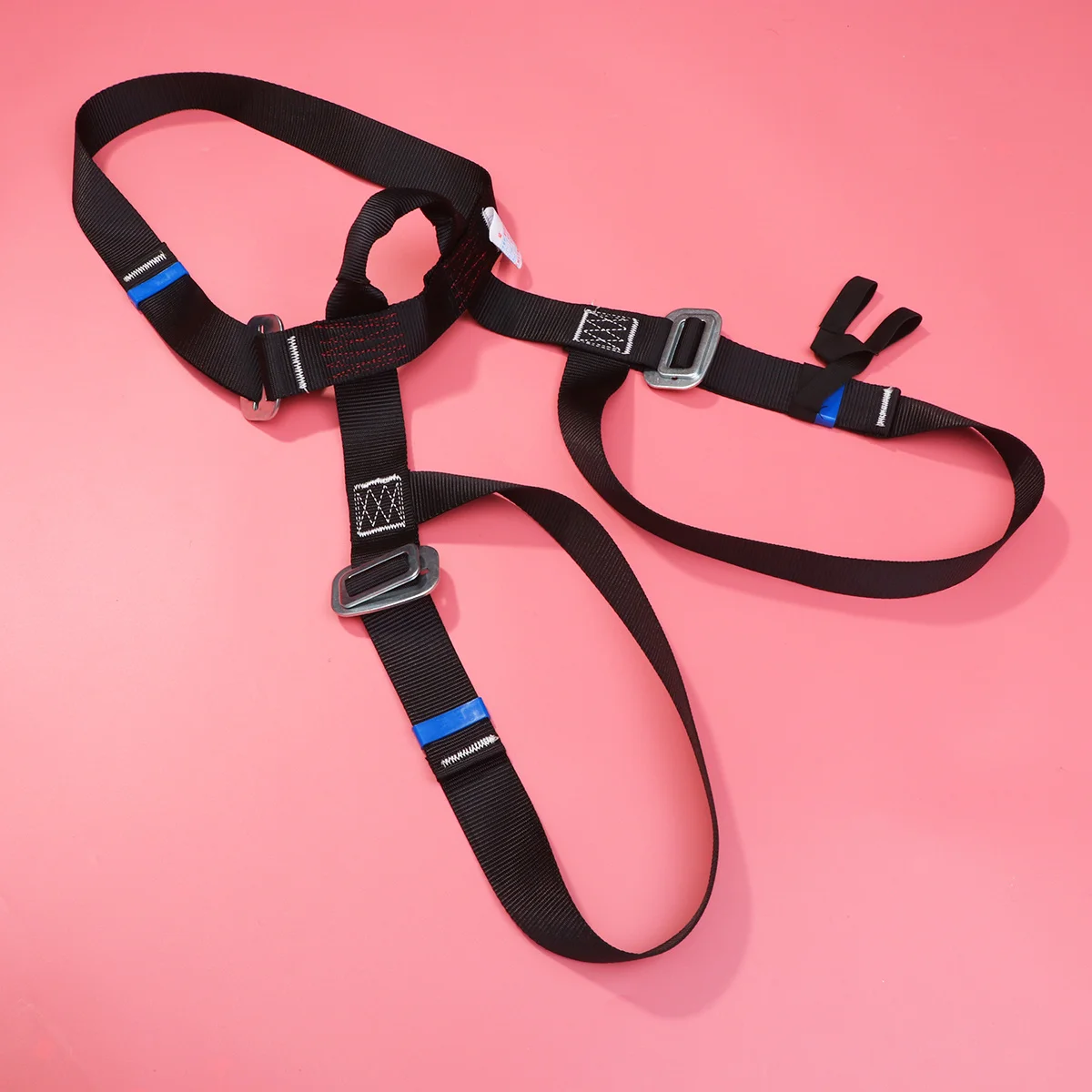 

Black Polyester Climbing Rappelling Harness For Mountaineering Tree Climbing Outdoor Adventure Adjustable Safety Belt