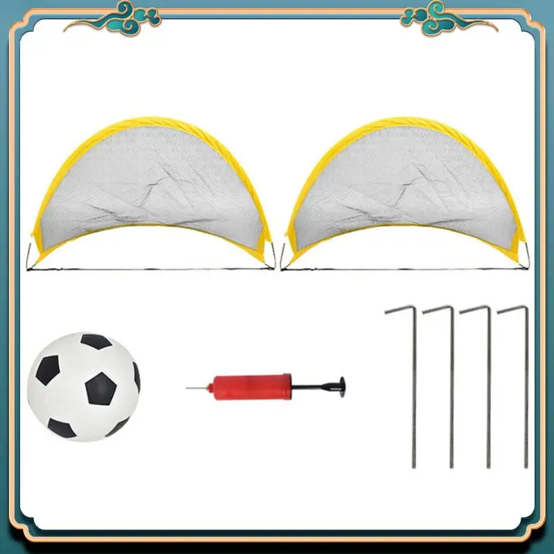 折りたたみ式サッカーゴール-65cm-大型-ポータブルサッカーネット-子供用-屋外スポーツ-サッカーボール付き-簡単設置-高評価