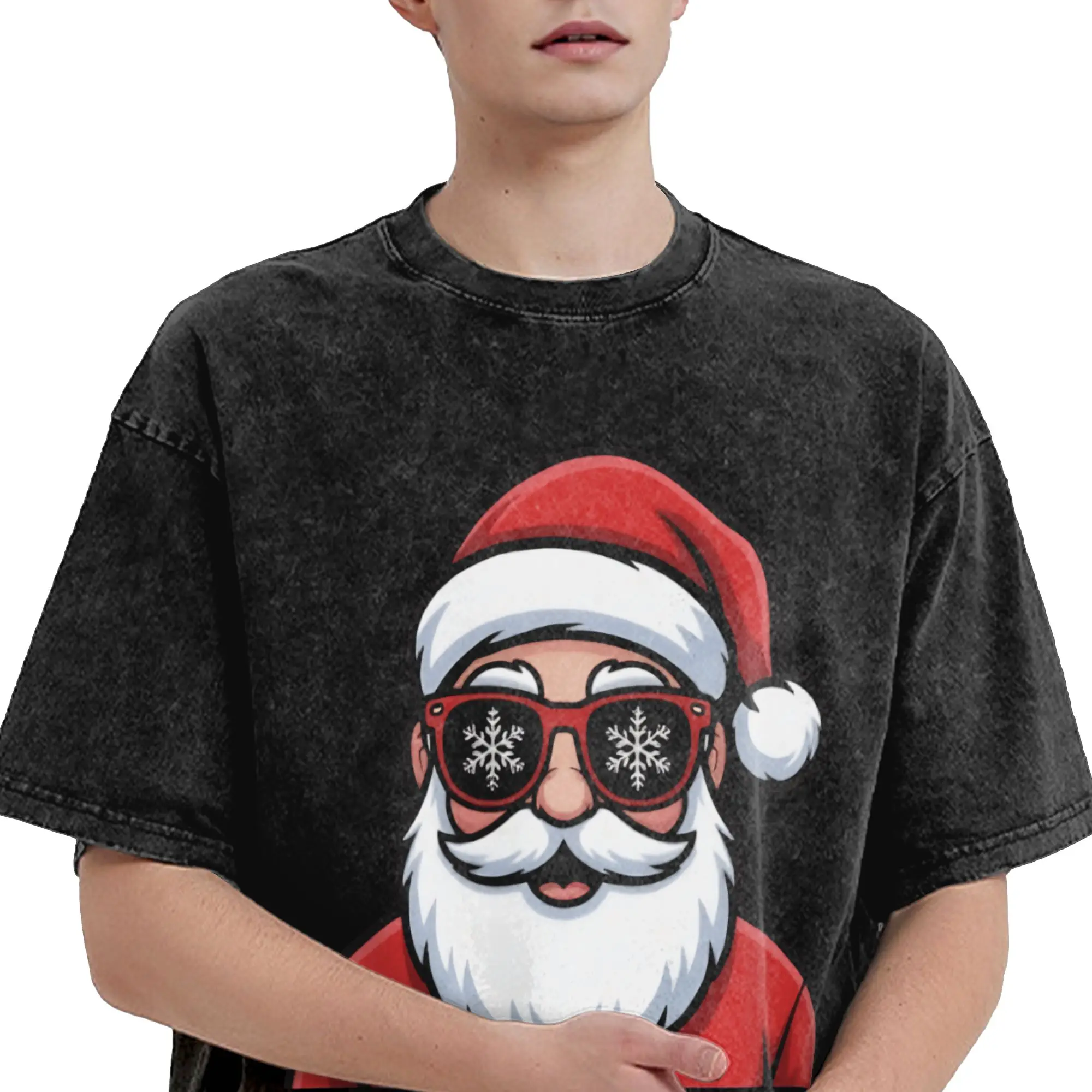 Men T-Shirt 67 Meme Funny Six Seven Christmas 6-7 Meme Santa 6 7 T-Shirts Harajuku Summer Tee Shirt Streetwear Print Casual Tops
