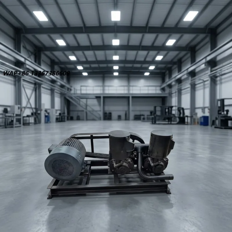 Chinese-made Lubricated Portable Double-Cylinder Air Cooled Motor-Driven Air Compressor for Powder Unloading
