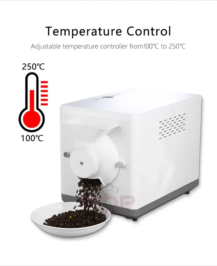 Commercial coffee, grains, and sesame baking machine with intelligent large capacity and timed temperature regulation