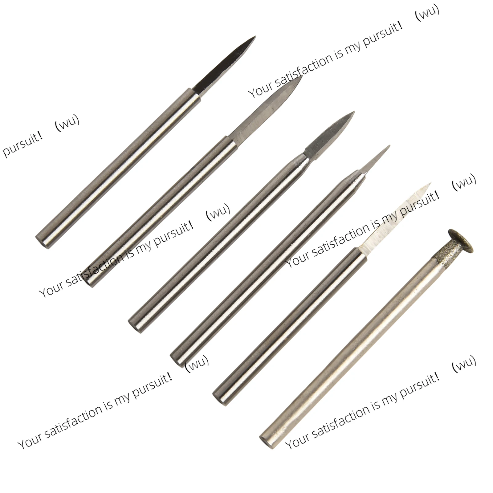 6 pieces/set of wood carving drill bits 3mm/2.35mm shank for rotary tool process grinding engraving tools