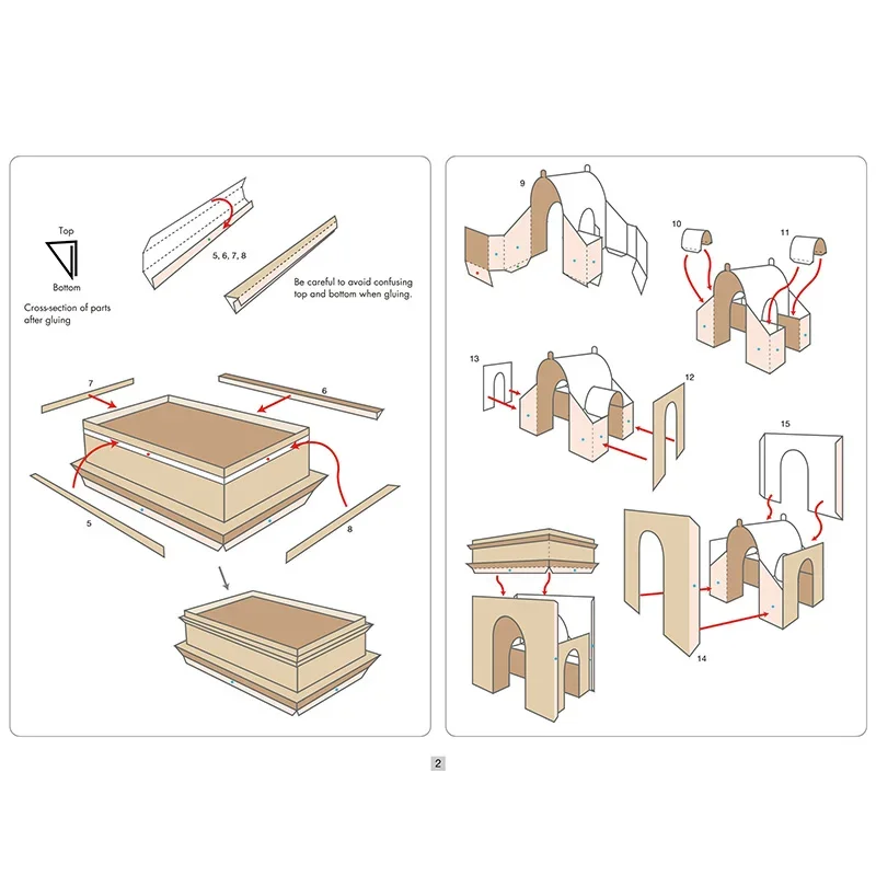 Frankreich Arc de Triomphe Origami Mini 3D Papier Modell Architektur Papercraft DIY Gebäude Teenager Erwachsene Handgemachte Handwerk Spielzeug QD-156