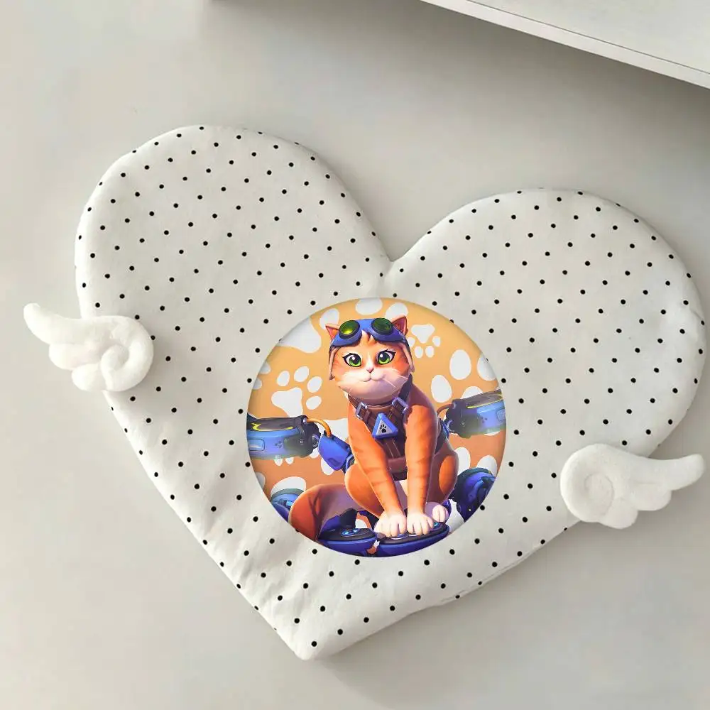 Overwatch J-Jetpack Katze Rundes Abzeichen Kreative Brosche Kleidung Rucksack Zubehör Anstecknadel – Detail 8