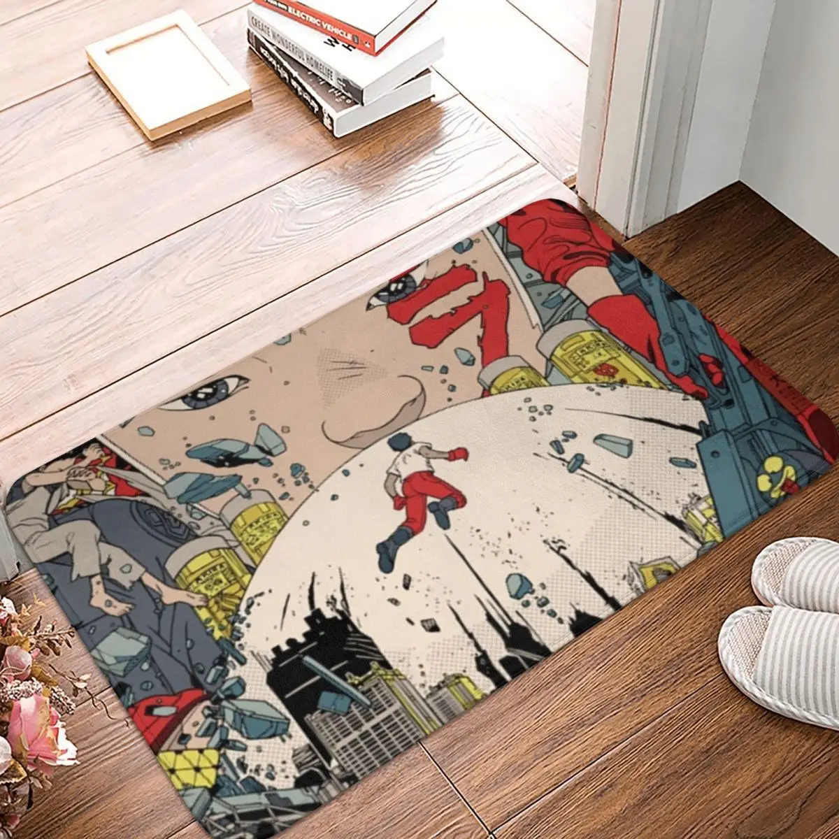 

Manga Kitchen Non-Slip Carpet Akira Flannel Mat Welcome Doormat Floor Decoration Rug