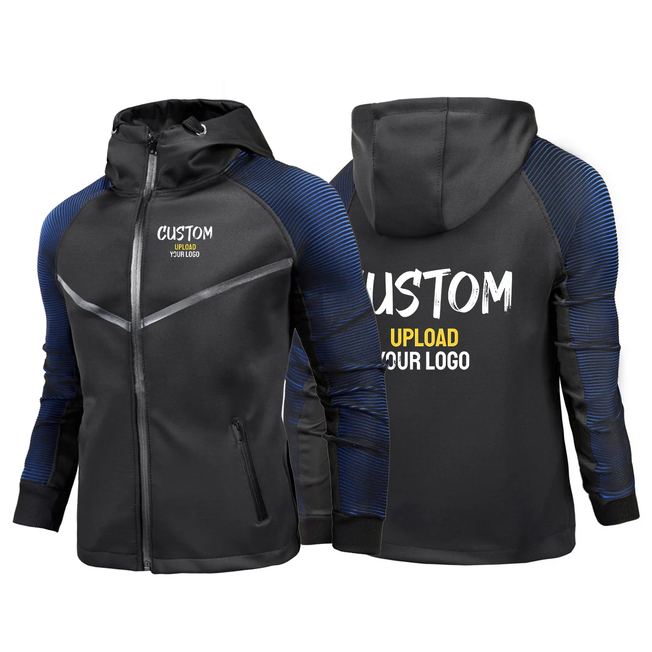 Personalized Custom Men's Windproof Motorcycle Jacket Outdoor Leisure Off-Road Bicycle Riding Vest for Spring Autumn Hoodies