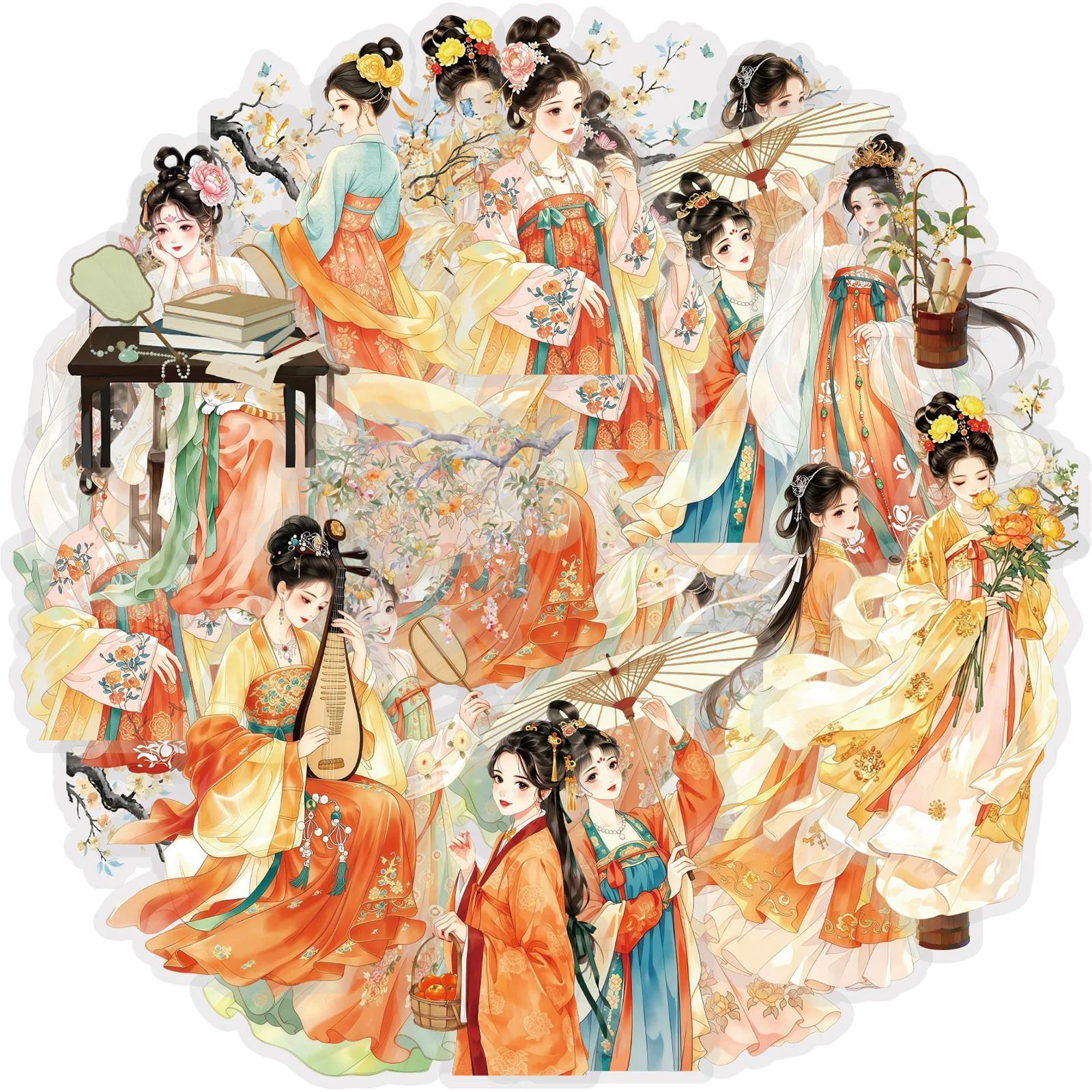 Korean Girls Lifestyle - Etori Life 30 pegatinas de escenas