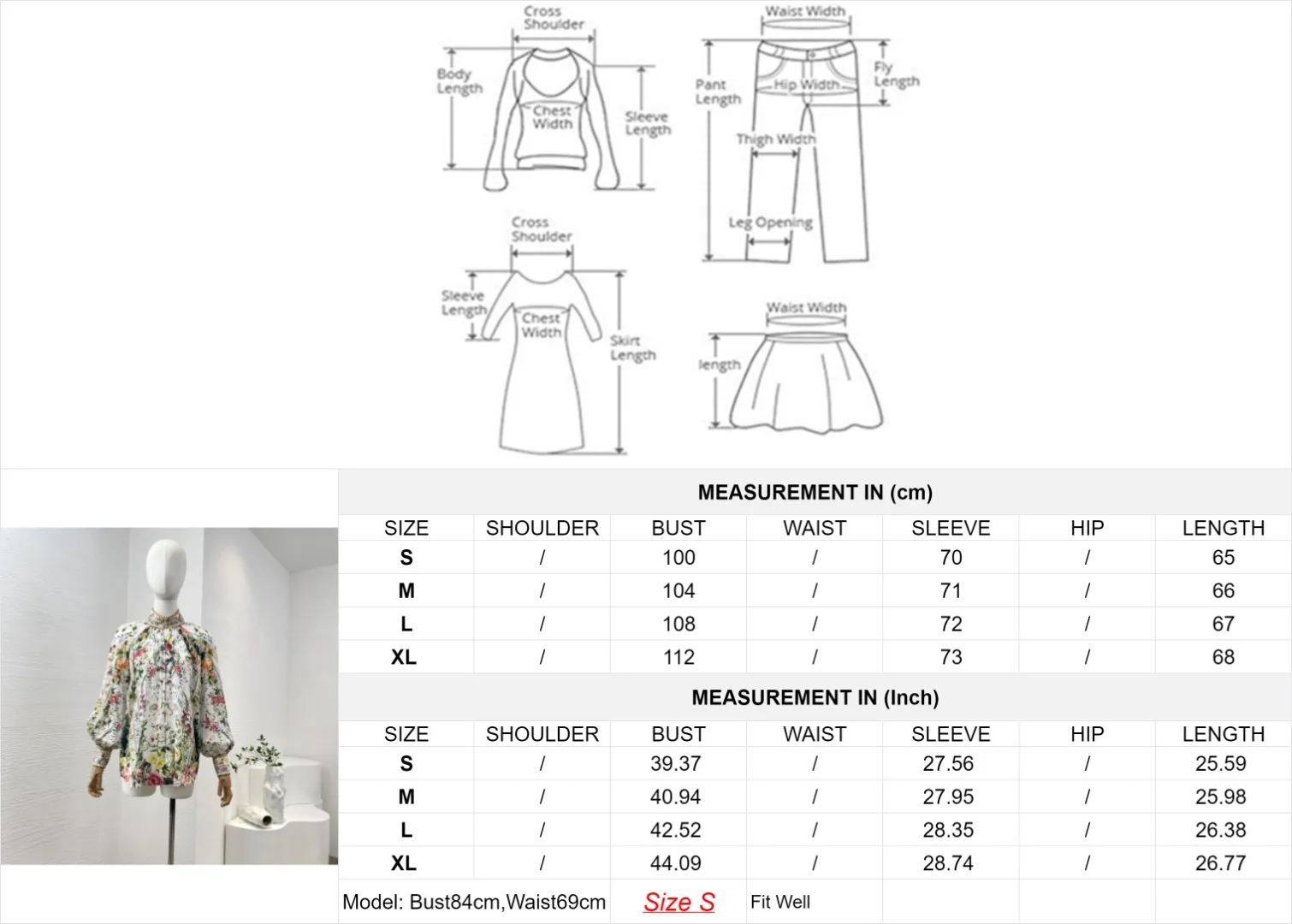 2024 High Quality Spring Summer Silk Green Long Lantern Sleeve Floral Print Diamonds Blouse Tops and Shorts Set for Holiday