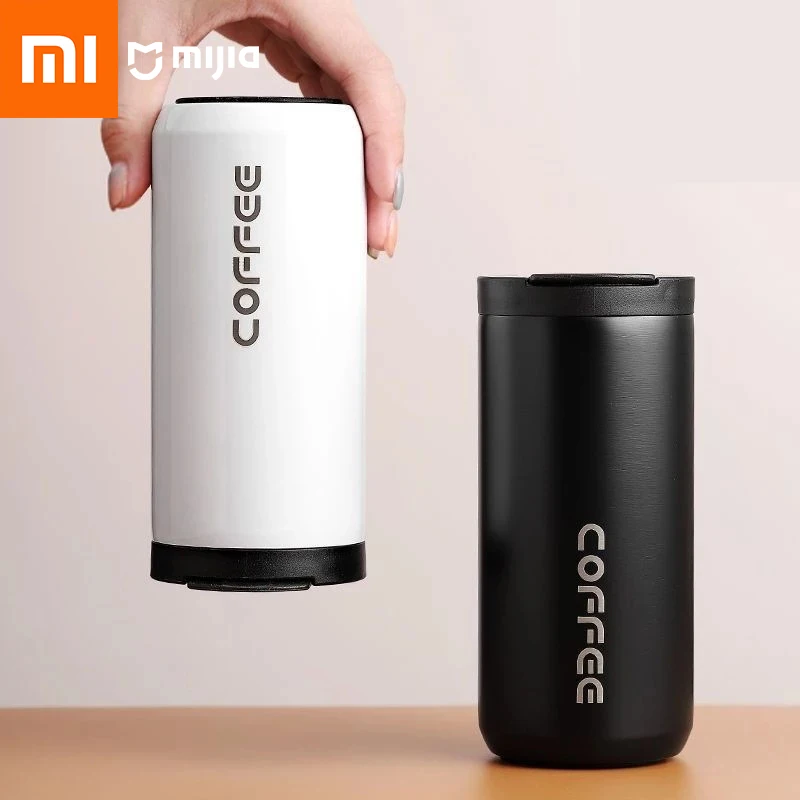 Garrafa térmica de café em aço inoxidável Xiaomi-Mijia, caneca térmica, frascos de vácuo para carro, garrafas portáteis isoladas