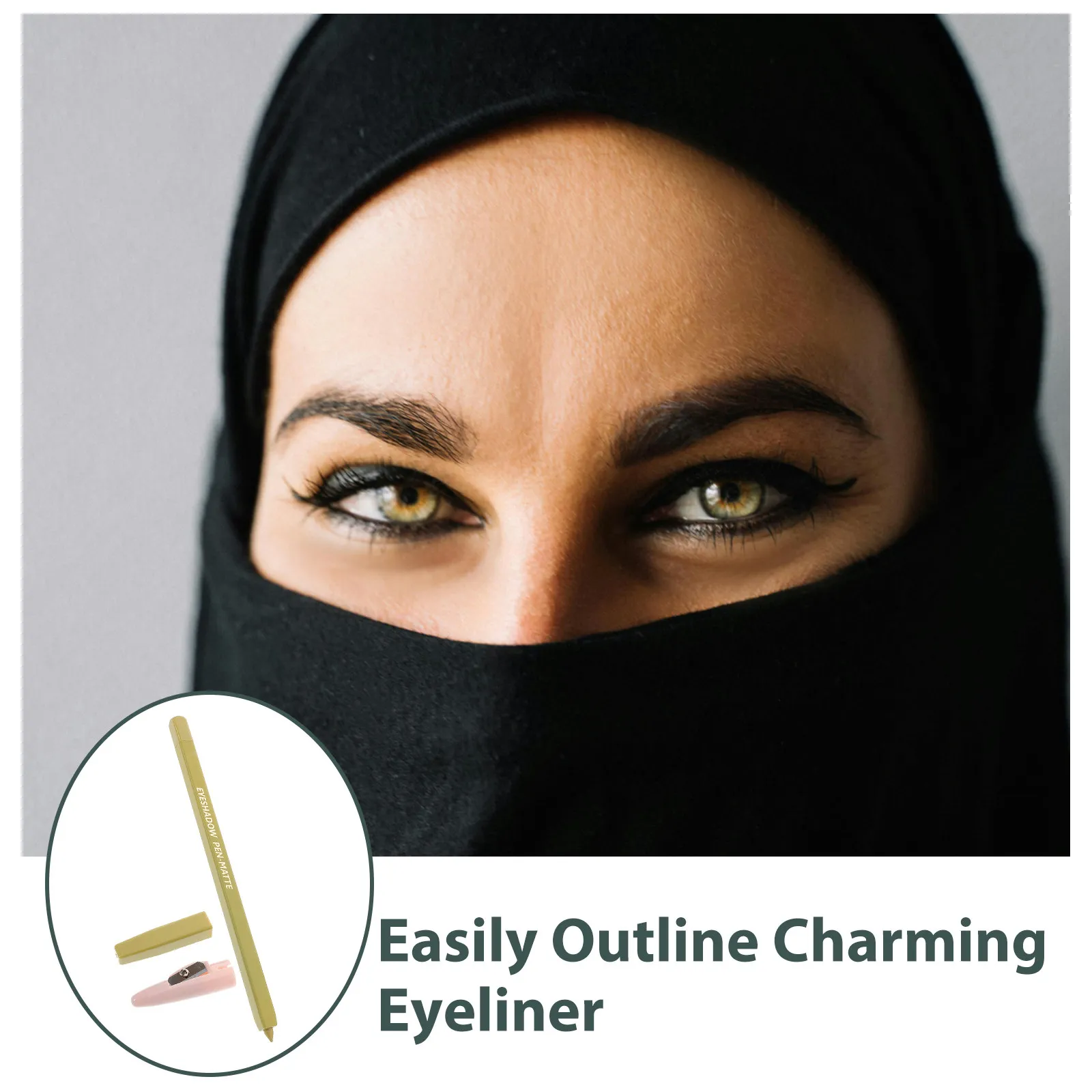 1 Juego de lápices de sombra de ojos para maquillaje, aspecto mate, deslizamiento suave, uso durante todo el día, delineador de ojos incluido, barra fácil de usar para principiantes, portátil