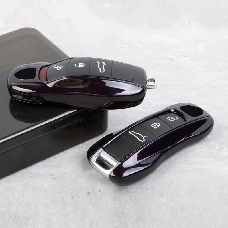 

Suitable for Porsche Cayenne Key Shell Macan718 Paramela Taycan911 Car Key Amethyst