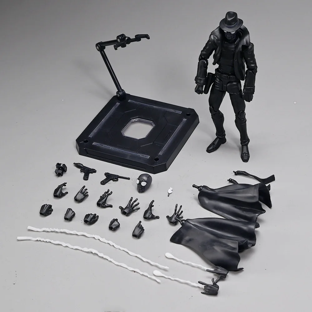 17CM black SV Action Spider-Man Noir Figure Model Collectible Toys Gift