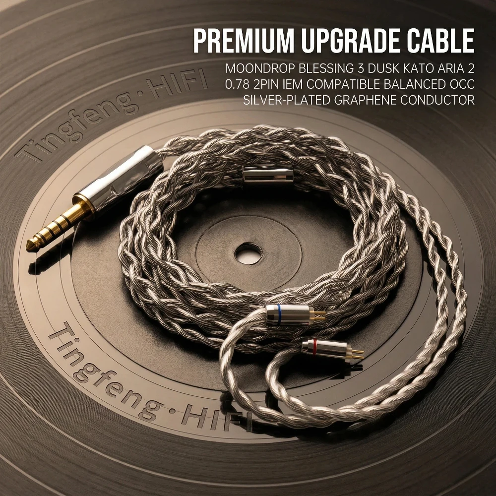 moondrop-blessing-3-dusk-kato-aria-2-アップグレードケーブル-44mm-バランスグラフェン-occ-銀メッキ-078-2ピン-iem-交換コード