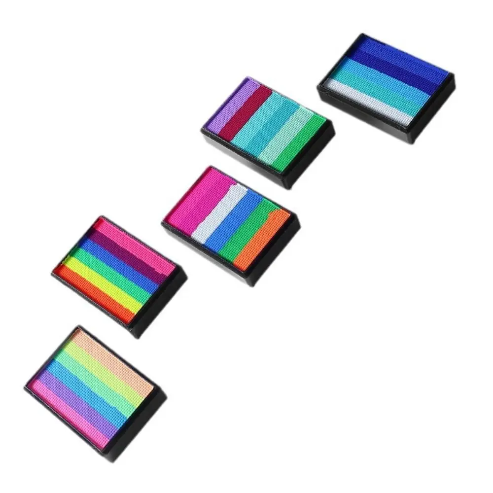 

Water-Soluble Face Painting Palette Bright Colors Non-Toxic Body Painted High Saturated Portable Painting Box Children