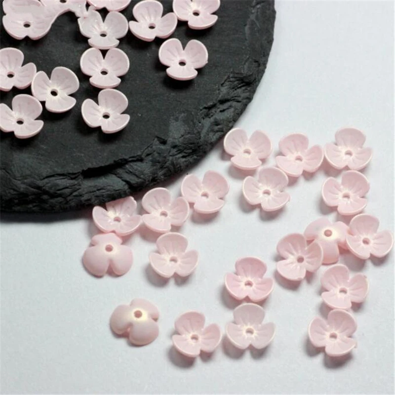 

100pcs/lot new 10mm resin flower beads torus for diy earrings hair clip Hairpin jewelry making accessories material loose beads