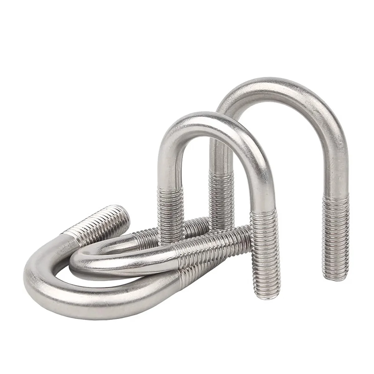 M6 M8 M10 M12 A2-70 304 Stainless Steel U-shaped Buckle Bolt U-shaped Screw Pipe Tube Clamp Fixing Bolts