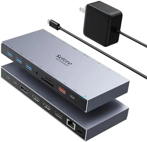 

Upgrade your setup with Selore Docking Station 3 – 15-in-1 USB-C Hub & Monitors!
