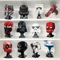 Spaces Wars Building Blocks Helmet Assembled Model Toys Spiders Man Massacre Figure Deadpools Stormtrooper Fighter Pilot Toys