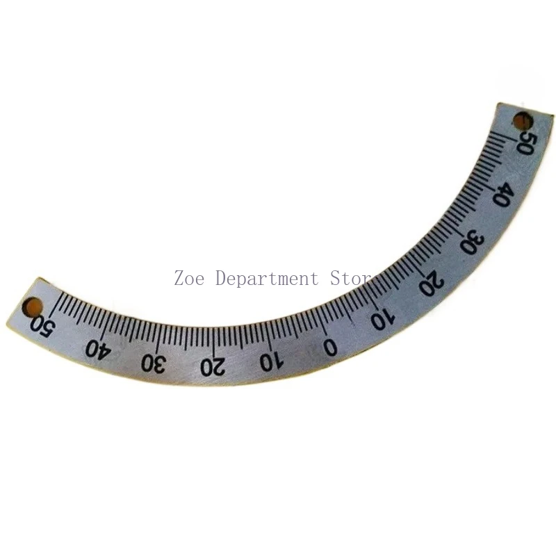 1pc 201 Stainless Steel Semi-circular Dial Angle Measuring Disc Semi-circular Ruler Household Hardware Accessories Small Tool