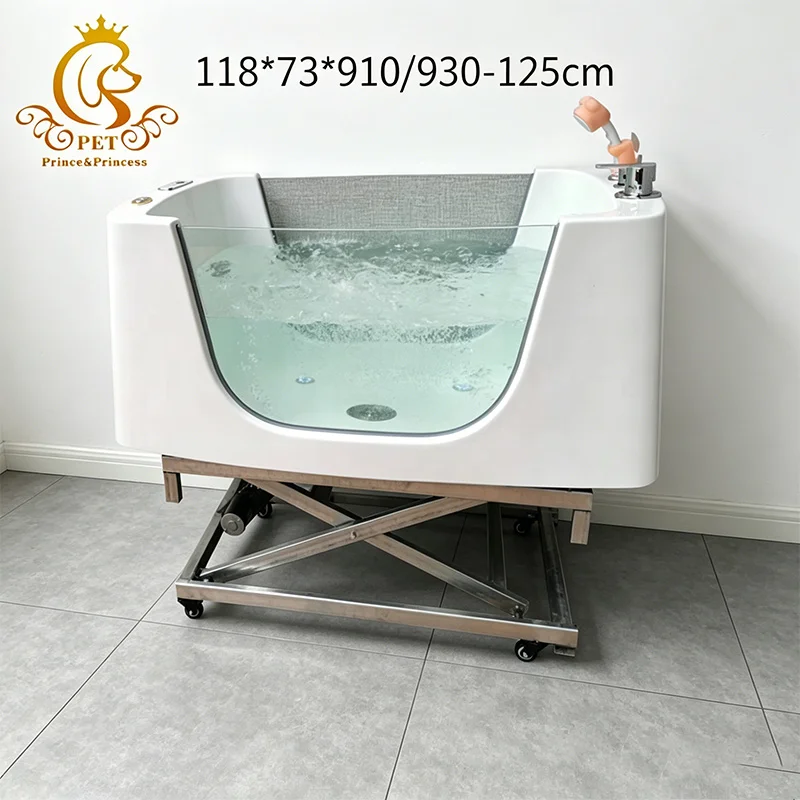 EUR PET Vasca da Bagno Pieghevole di Lusso in Acrilico per Animali Domestici, 1 pz MOQ, Vasca per Animali Domestici Ricaricabile per Pulizia, Vasca Lavaggio Ecologica