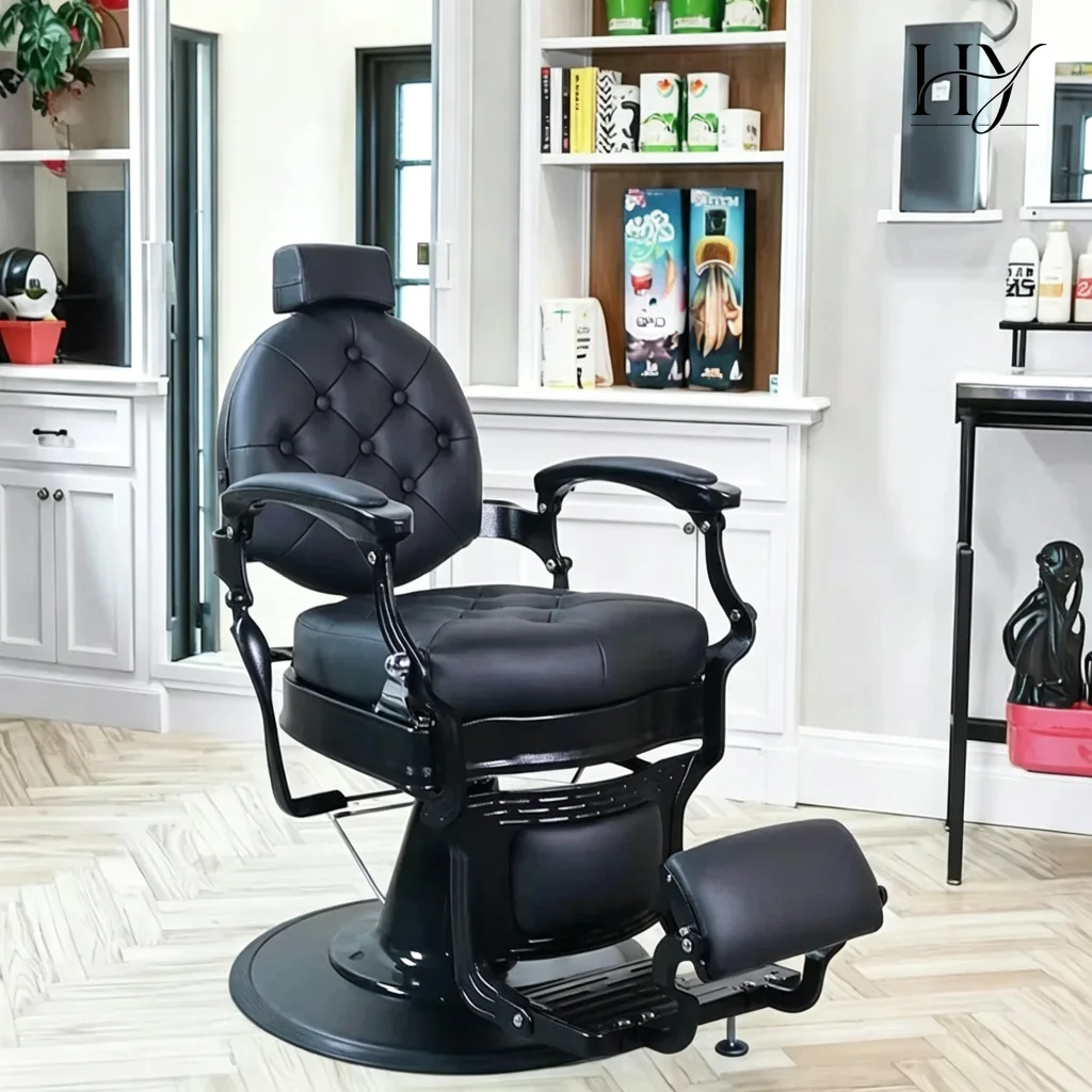 Heavy Duty Barber Chair Hydraulic Reclining Salon Chair Adjustable Swivel Hair Styling Chair for Barbershop Hair Salon