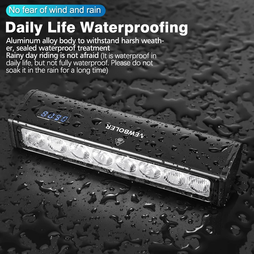 NEWBOLER إضاءة دراجة هوائية الجبهة 4500 التجويف الدراجة الخفيفة 14000mAh مصباح يدوي مقاوم للماء USB شحن الجبلية الطريق الدراجات ملحقات المصابيح #4