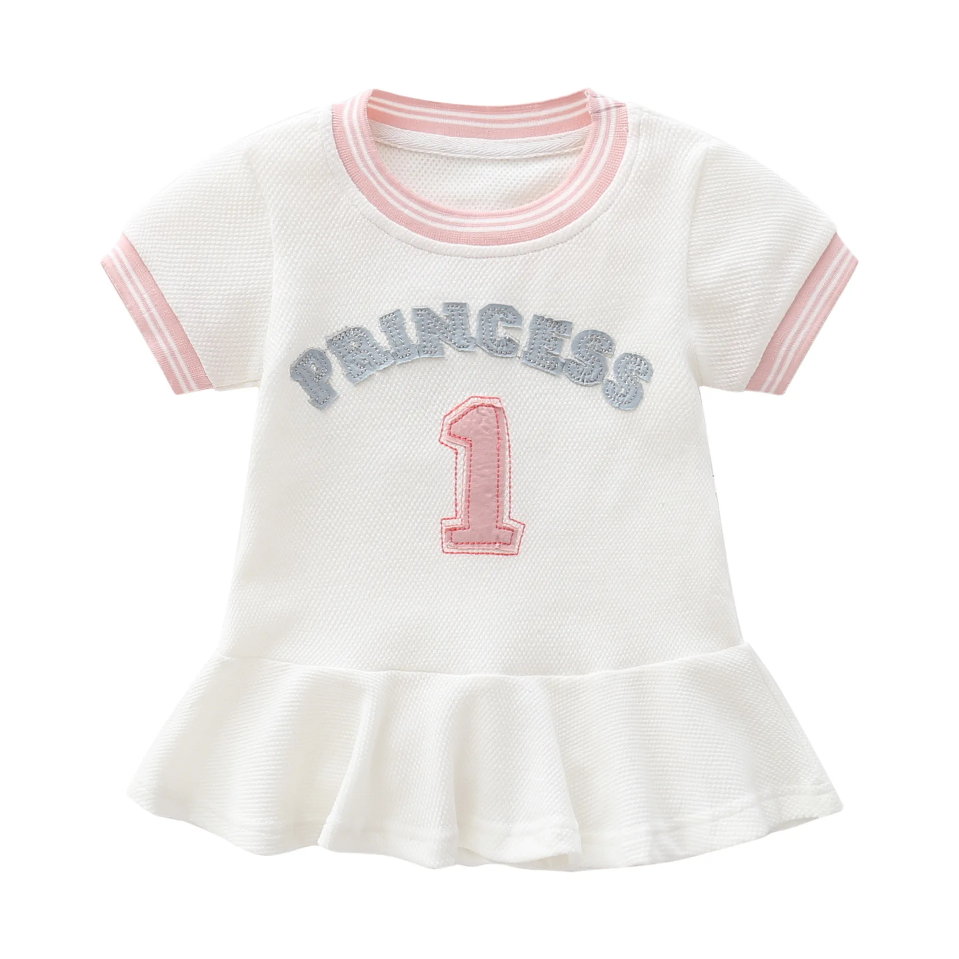 

2023 Summer Girls Dress Baseball Sport Dress Princess Korea Sweet Dress Toddler Infant Baby Birthday Clothes Kids Outfits