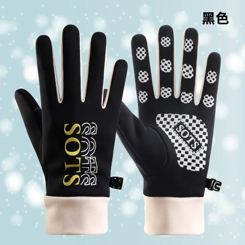 Pair Women Winter Gloves Fashionable Versatile Comfortable Touch Screen Windproof Gloves Suitable for Outdoor Sports Gloves