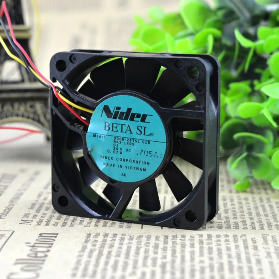 AA + FOR Genuine NIDEC D06R-24TS1 01B 6015 24V 1.68W Silent Cooling Fan