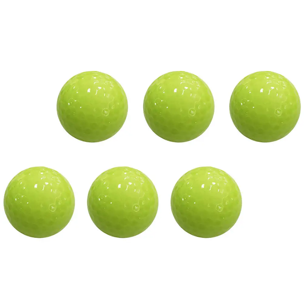6Pcs Luminous Night Golf Balls Fluorescent Glow Ball Automatic Light Absorbing for Twilight Early Morning Night Practice Outdoor