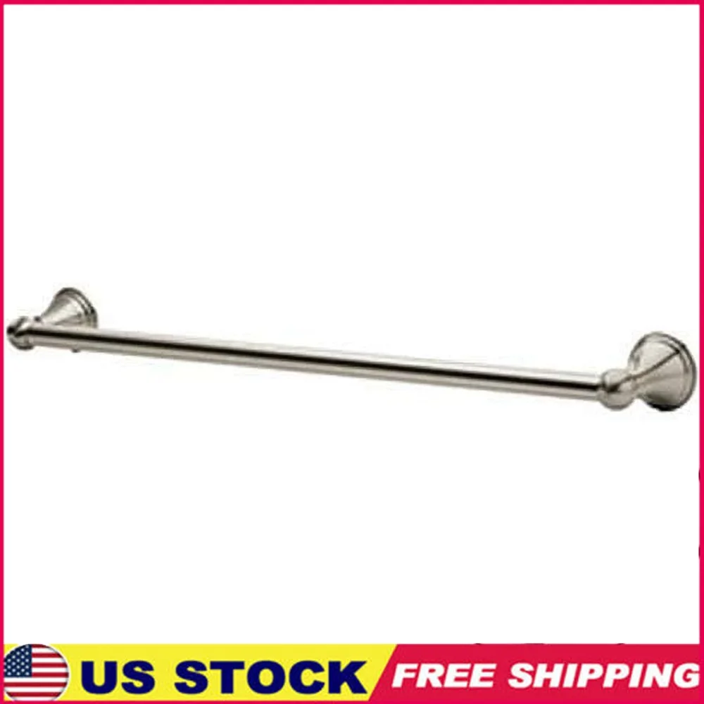 

24-дюймовый вешалка для полотенец из матового никеля, настенный алюминий, устойчивый к ржавчине, скрытый винт, фурнитура в комплекте, аксессуары для акцентов для ванны