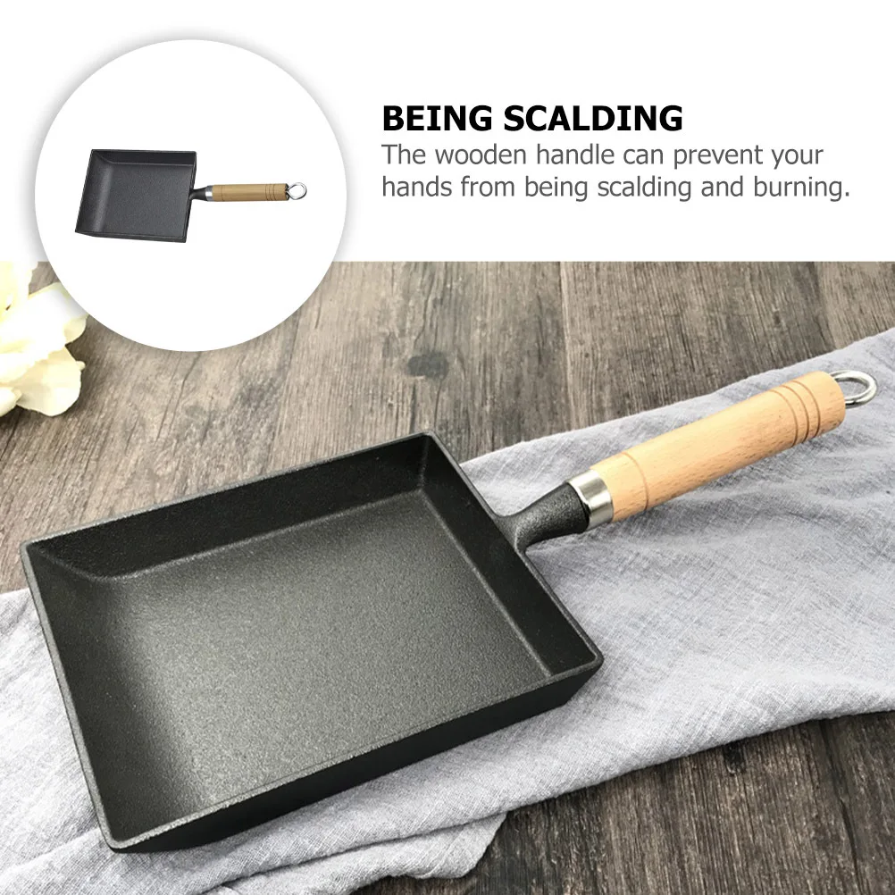 

1pc Cast Iron Skillet 12 Inch Flat Bottom Non Stick Frying Pan For Steak Eggs Fish Vegetables Cooking Kitchen Cookware Camping