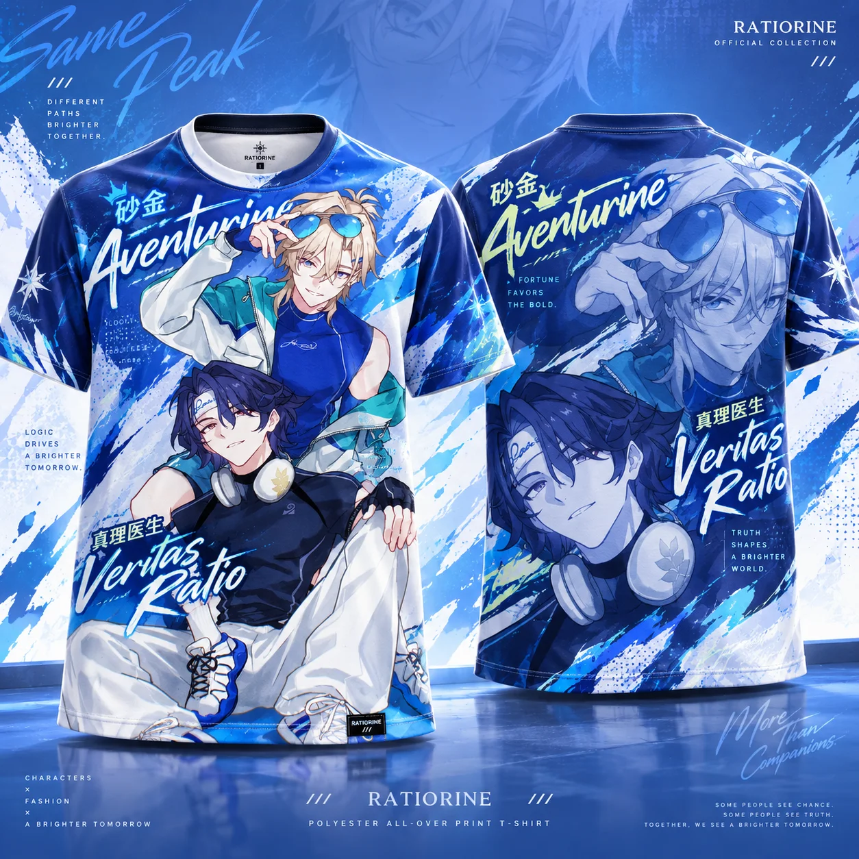 2026 Aventurine Veritas Ratio Anime 3D All Over Print T-shirt Unisex Polyester Summer Harajuku Short Sleeve Tee