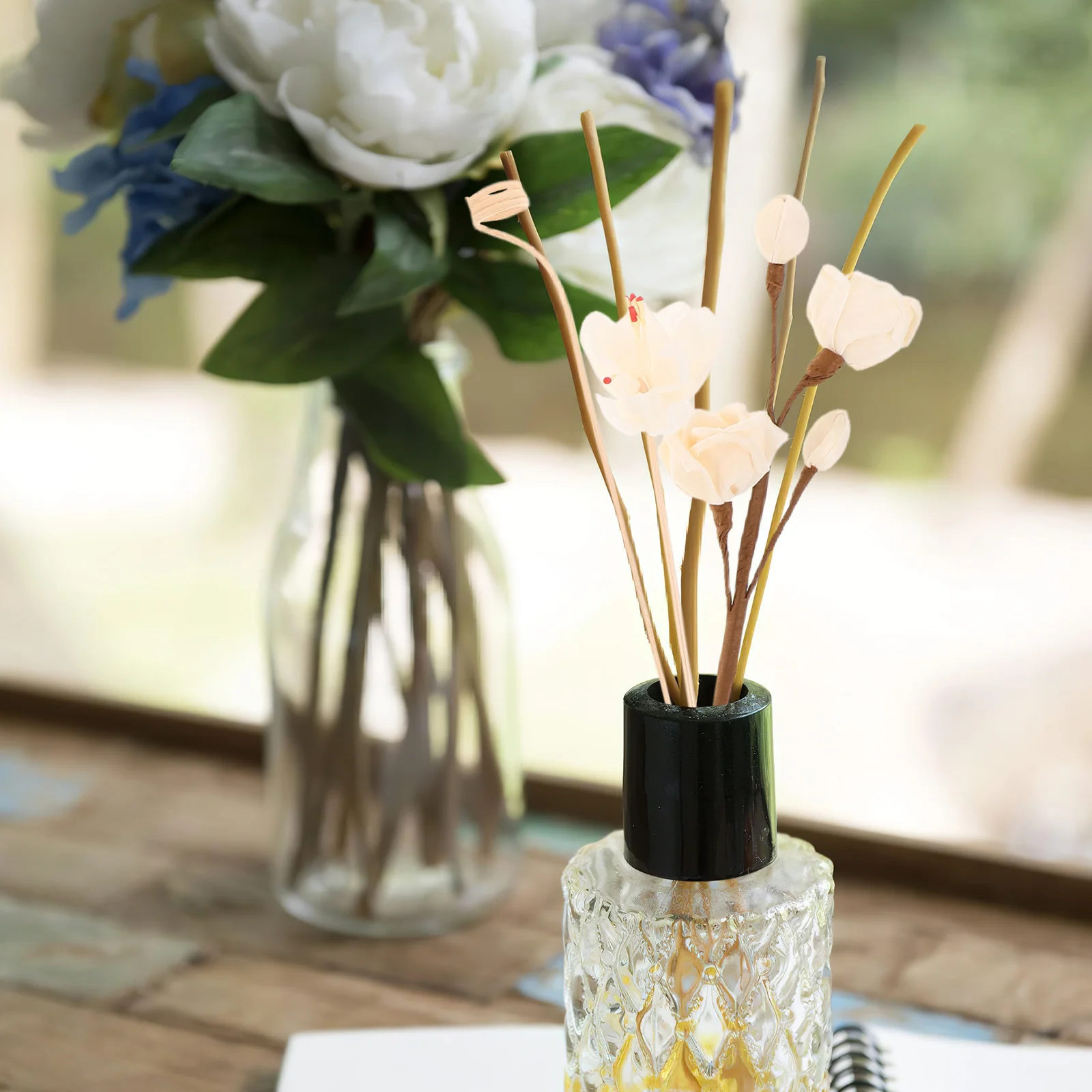 

9Pcs Rattan Aromatherapy Sticks Essential Oil Diffuser Scented Home Bathroom Office Decor Fragrance Reed House Scent Diffuser