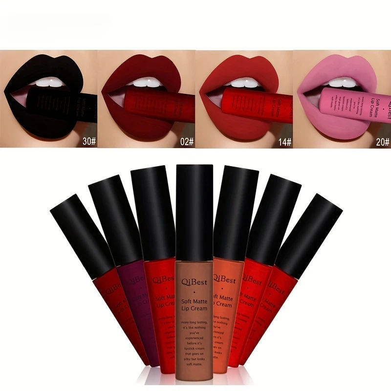 Luxurious Matte & Volumizing Lipstick - Waterproof, Long-Lasting, 20 Diverse Shades | Ideal Gift for Valentine's Day