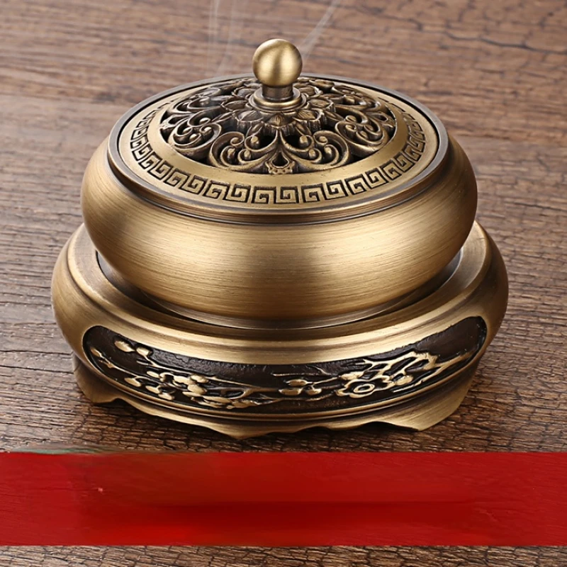 

Copper Incense Burner Pure Copper Incense Coil Burner Moxibustion Incense Burner Sandalwood Mosquito Smudge Box