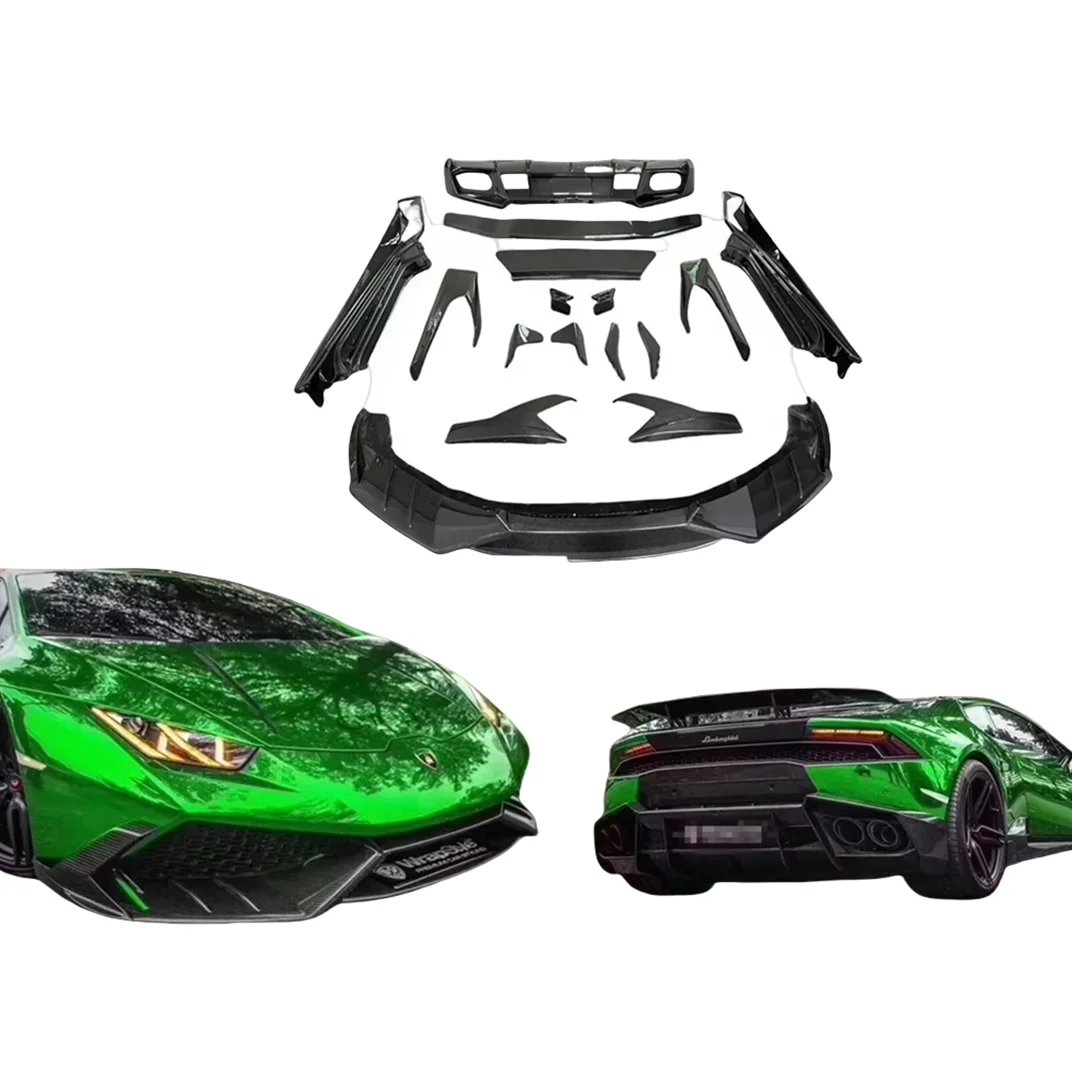 

Suitable for Lamborghini Huracan LP610 modified carbon fiber MSY style body kit front lip skirt rear diffuser wing