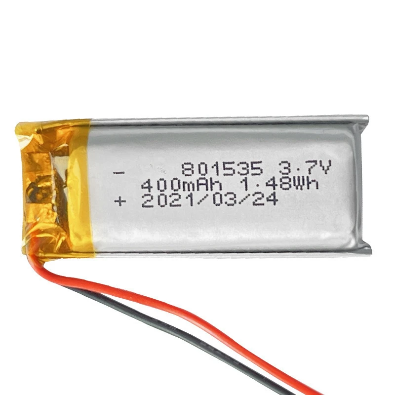 

801535 3 7v 400mah High Quality Polymer Lithium Battery Suitable for Electric Toothbrushes Adult Products Recorders Intercoms