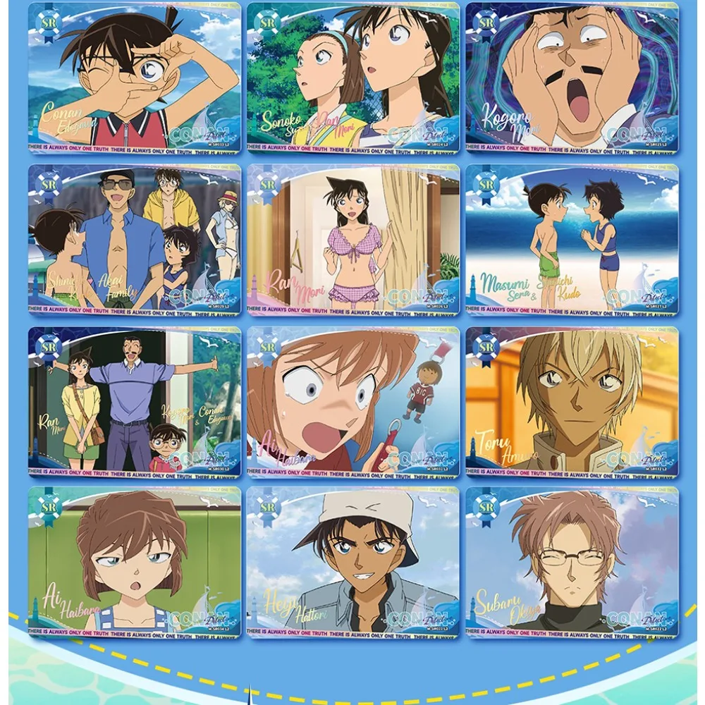 KAYOU – cartes de Collection de détective Conan authentiques, personnages d'anime Kudou Shinichi, cartes de scène classiques, cadeaux créatifs uniques