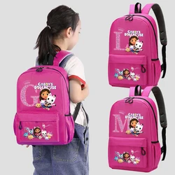 Kawaii Gabby Dollhouses Girl Backpack Children Cartoon Cute Knapsack Kids Anime Creative Schoolbag Student Fashion Book Bag Gift