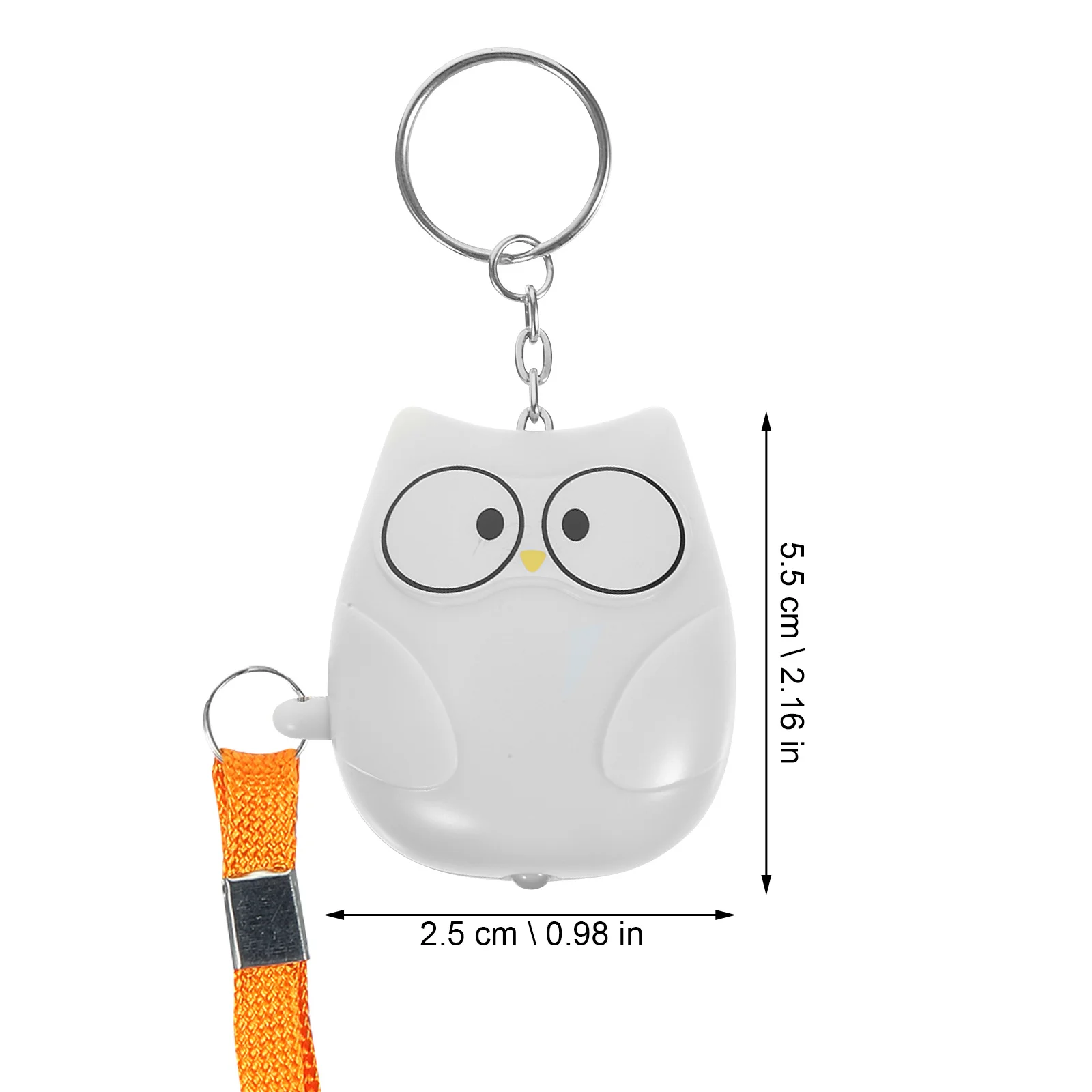 إنذار شخصي 130 ديسيبل للنساء، سلسلة مفاتيح صغيرة للسلامة في الهواء الطلق على شكل بومة، جهاز إنذار شخصي للنساء #3