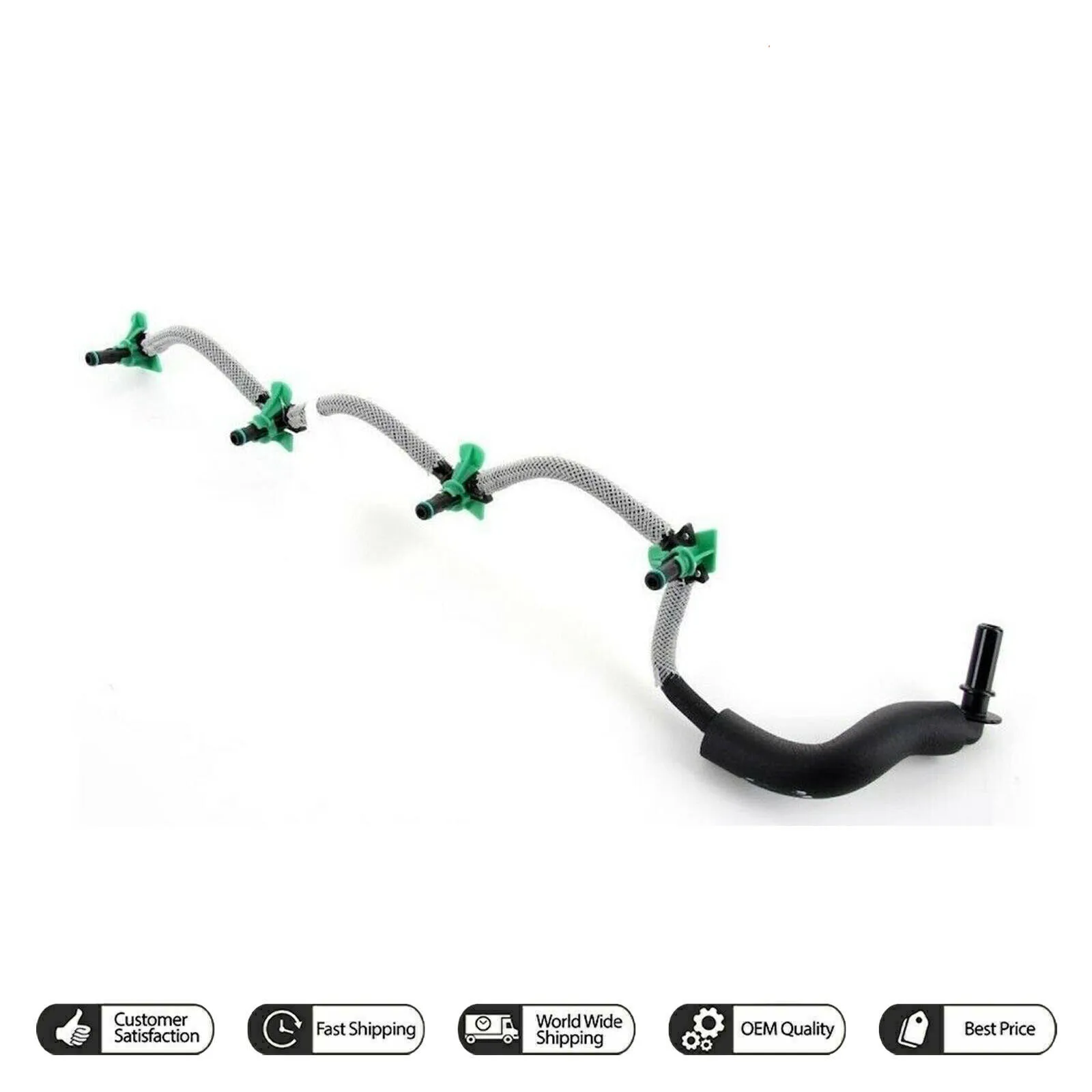 

Injector Leak Off Return Pipe Fuel Pipe Hose Fit For Peugeot 1.4 1.6 HDI 2010 - 2019 9660777980 1574EN 1574JK
